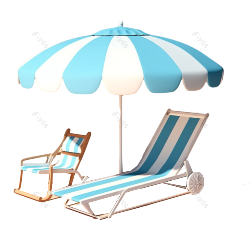 户外图片,夏天元素,插画PNG,度假免抠素材